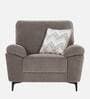 Amsterdam Fabric 1 Seater Sofa in Grey Colour
