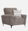 Amsterdam Fabric 1 Seater Sofa in Grey Colour