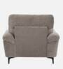 Amsterdam Fabric 1 Seater Sofa in Grey Colour