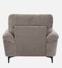 Amsterdam Fabric 1 Seater Sofa in Grey Colour