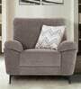Amsterdam Fabric 1 Seater Sofa in Grey Colour