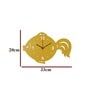 Amunet Engineered Wood Yellow Wall Clock