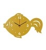 Amunet Engineered Wood Yellow Wall Clock