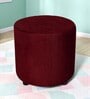 Amy Pouffe in Mossy Maroon Colour