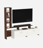 Amy TV Unit In Brown Maple & White Finish