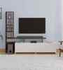 Amy TV Unit In Brown Maple & White Finish