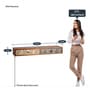 Amy Sheesham Wood TV Unit  for TVs upto 32" in Teak Finish