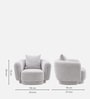 Amyra 1 Seater Sofa In Grey Finish