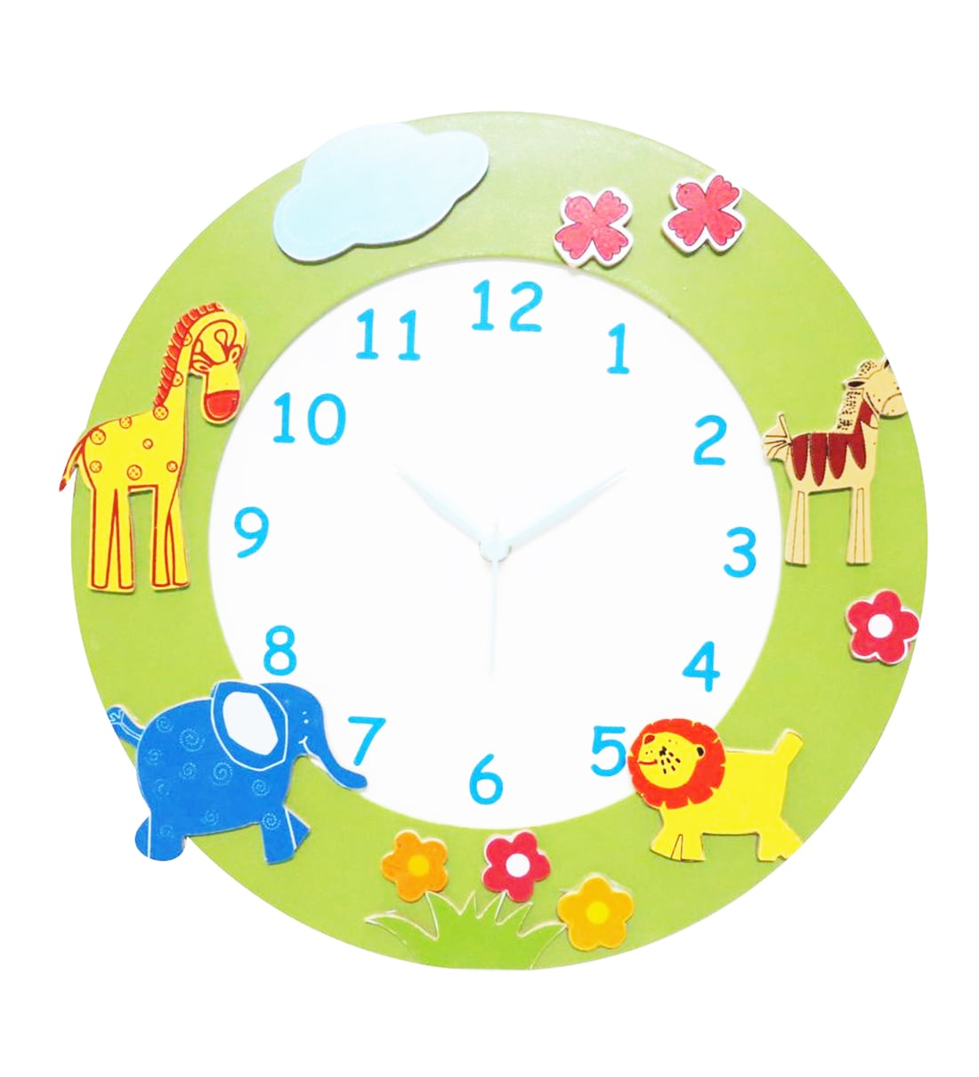 Buy Animal Wall Clock in Multicolour by Kidoz Online Kids Wall Clocks