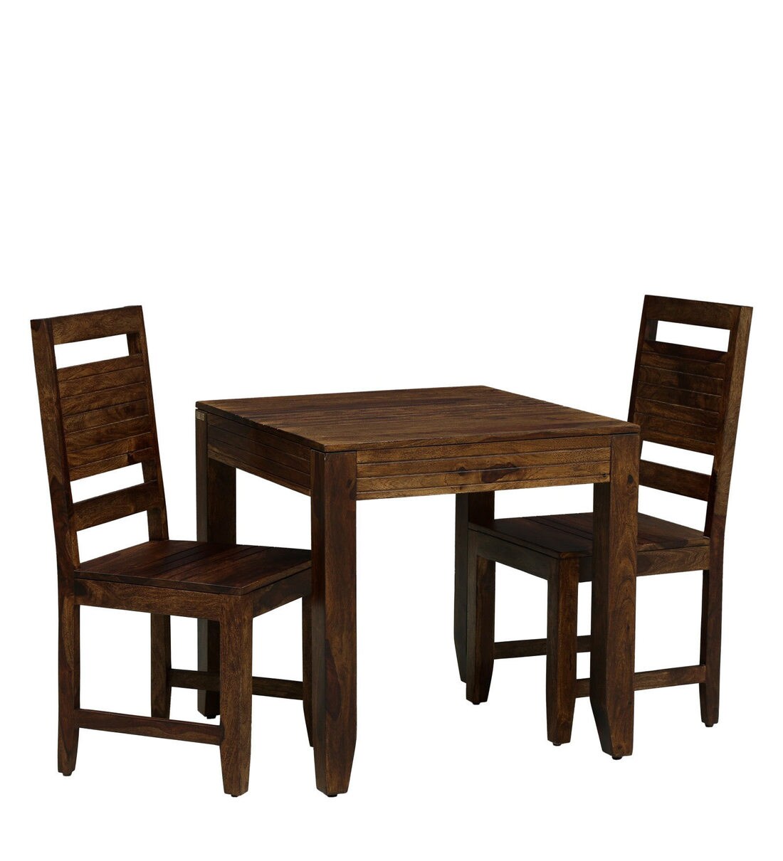 Buy Anitz Solid Wood 2 Seater Dining Set In Provincial Teak Finish By