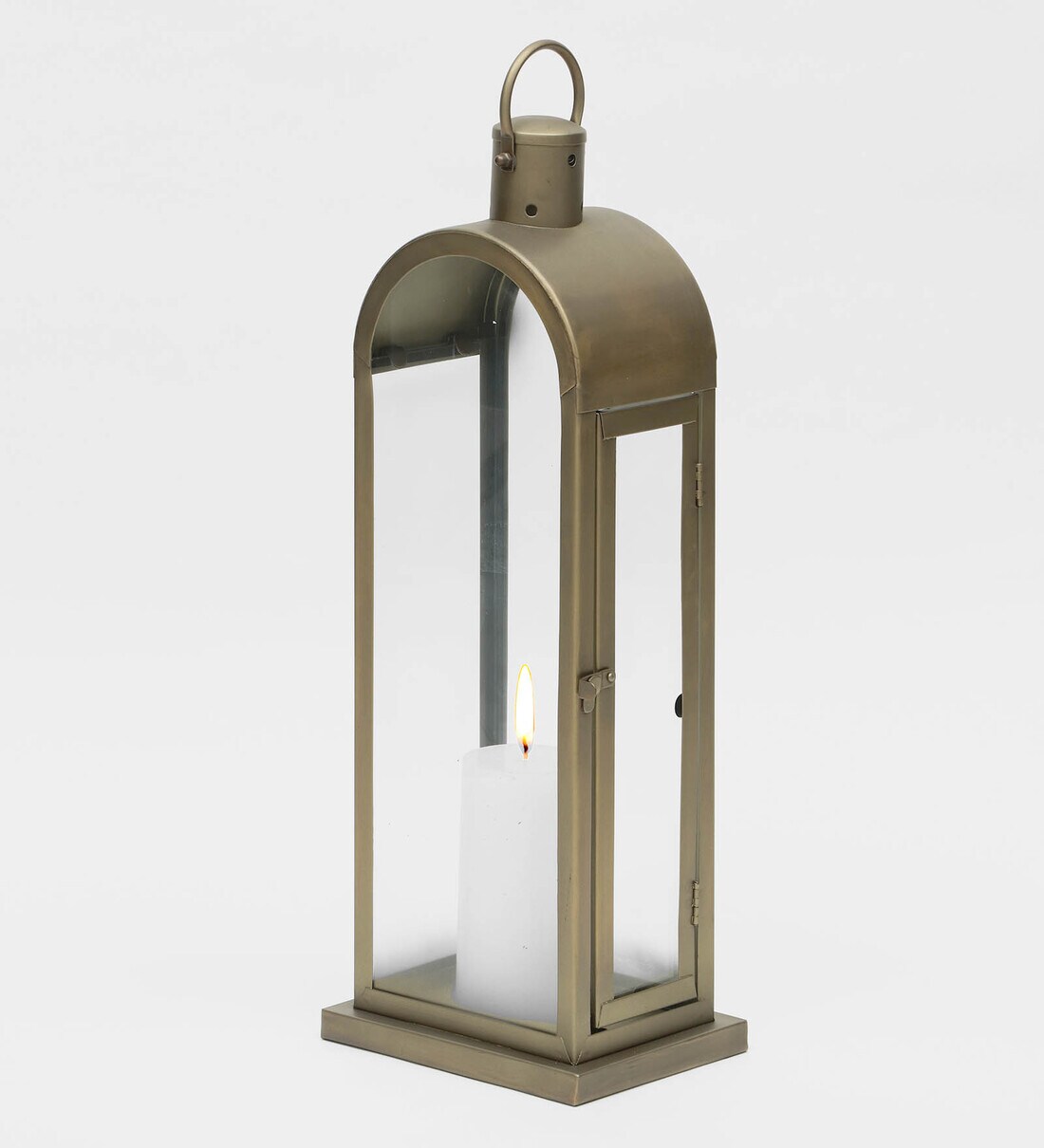 Buy Antique Brass Metal Table Lantern by Opaxa Online Table Lanterns