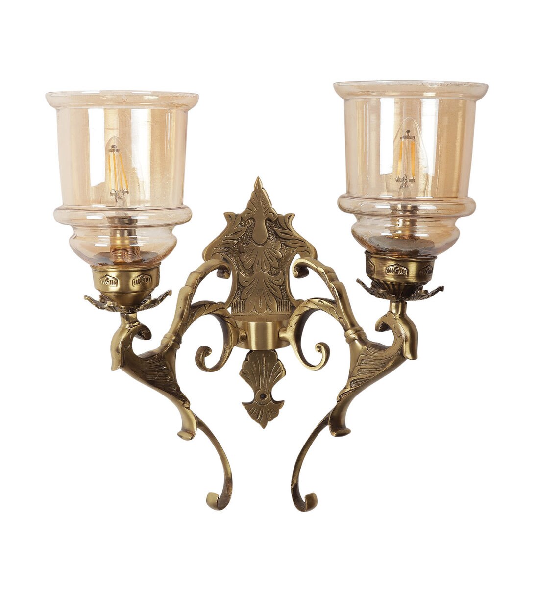 Buy Antique Brass Metal Wall Light by Eliante by Jainsons Lights Online