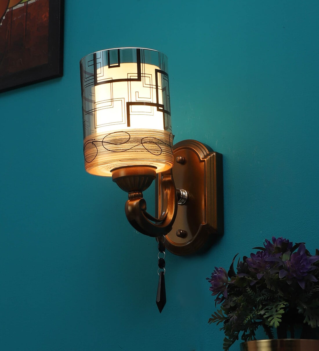 Buy Antique Brass Mild Steel Wall Light At 47 Off By Learc Designer Lighting Pepperfry 