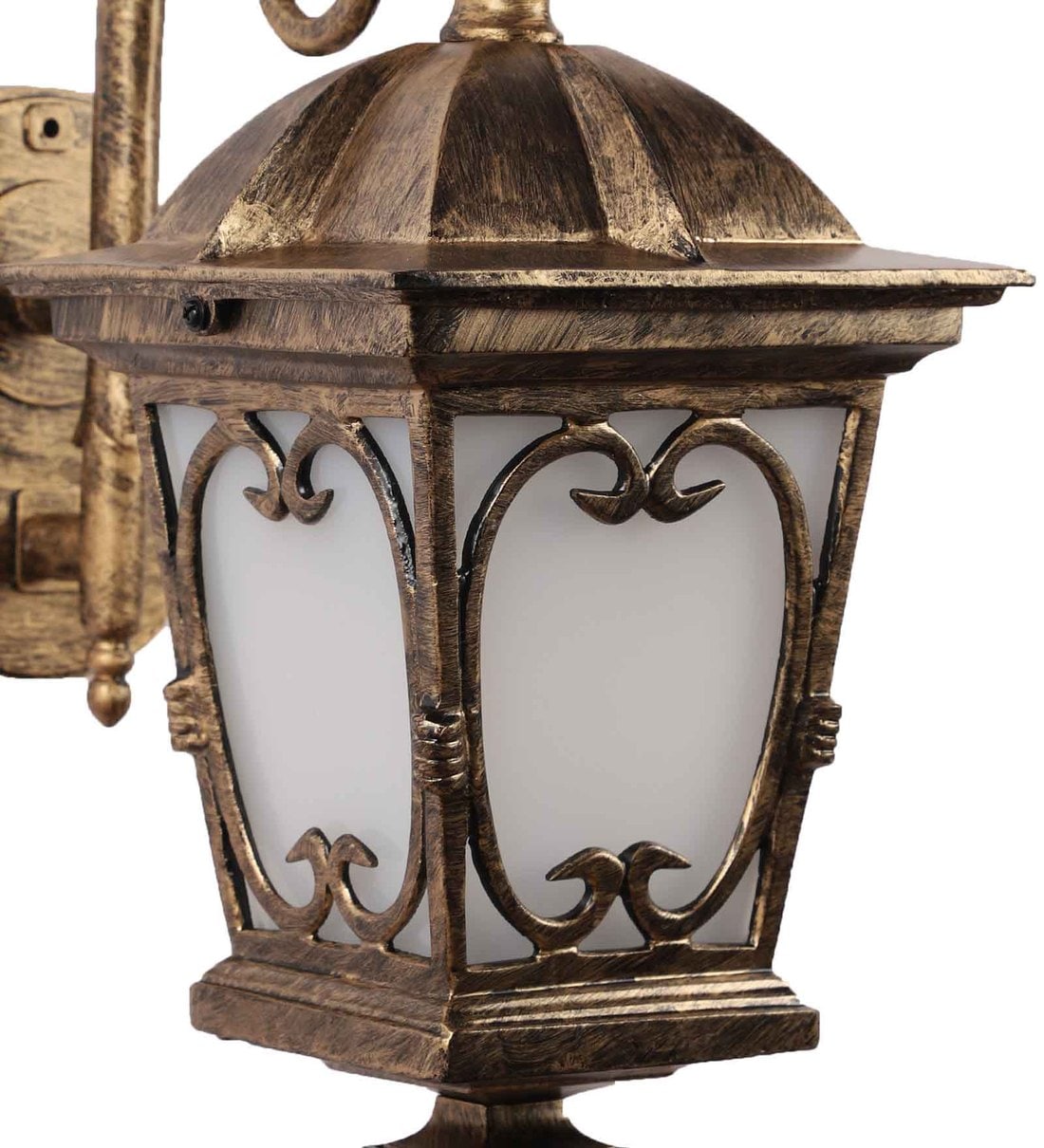 Buy Antique Gold Aluminium Outdoor Wall Light by Superscape Outdoor