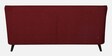 Analia Fabric 3 Seater Sofa In Garnet Red Colour