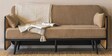 Andaman Havelock Fabric 3 Seater Sofa In Black Finish