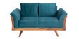 Anderson Fabric 2 Seater Sofa In Turquois Colour
