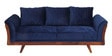 Anderson Solid Wood 3 Seater Sofa in Blue Colour