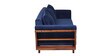 Anderson Solid Wood 3 Seater Sofa in Blue Colour