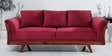 Anderson Solid Wood 3 Seater Sofa in Maroon Colour