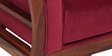 Anderson Solid Wood 3 Seater Sofa in Maroon Colour