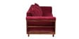 Anderson Solid Wood 3 Seater Sofa in Maroon Colour