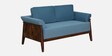 Andorra Sheesham Wood 2 Seater Sofa In Blue Colour