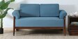 Andorra Sheesham Wood 2 Seater Sofa In Blue Colour