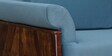 Andorra Sheesham Wood 2 Seater Sofa In Blue Colour