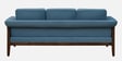 Andorra Sheesham Wood 3 Seater Sofa In Blue Colour