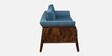 Andorra Sheesham Wood 3 Seater Sofa In Blue Colour