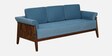 Andorra Sheesham Wood 3 Seater Sofa In Blue Colour