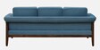 Andorra Sheesham Wood 3 Seater Sofa In Blue Colour