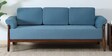 Andorra Sheesham Wood 3 Seater Sofa In Blue Colour