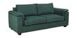 Andres Fabric 3 Seater Sofa In Green Colour