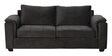 Andres Velvet 3 Seater Sofa In Charcoal Grey Colour