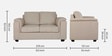 Andres Chenille Fabric 2 Seater Sofa In Beige Colour