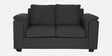 Andres Chenille Fabric 2 Seater Sofa In Charcoal Grey Colour