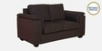 Andres Chenille Fabric 2 Seater Sofa In Chestnut Brown Colour
