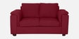 Andres Chenille Fabric 2 Seater Sofa In Garnet Red Colour