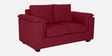 Andres Chenille Fabric 2 Seater Sofa In Garnet Red Colour
