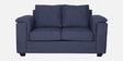 Andres Chenille Fabric 2 Seater Sofa In Navy Blue Colour
