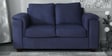 Andres Chenille Fabric 2 Seater Sofa In Navy Blue Colour