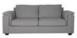 Andres Chenille Fabric 3 Seater Sofa In Ash Grey Colour
