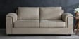 Andres Chenille Fabric 3 Seater Sofa In Beige Colour