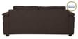 Andres Chenille Fabric 3 Seater Sofa In Chestnut Brown Colour