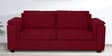 Andres Chenille Fabric 3 Seater Sofa In Garnet Red Colour
