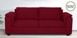 Andres Chenille Fabric 3 Seater Sofa In Garnet Red Colour