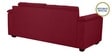 Andres Chenille Fabric 3 Seater Sofa In Garnet Red Colour