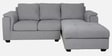 Andres Fabric LHS Sectional Sofa (2 + Lounger) In Ash Grey Colour